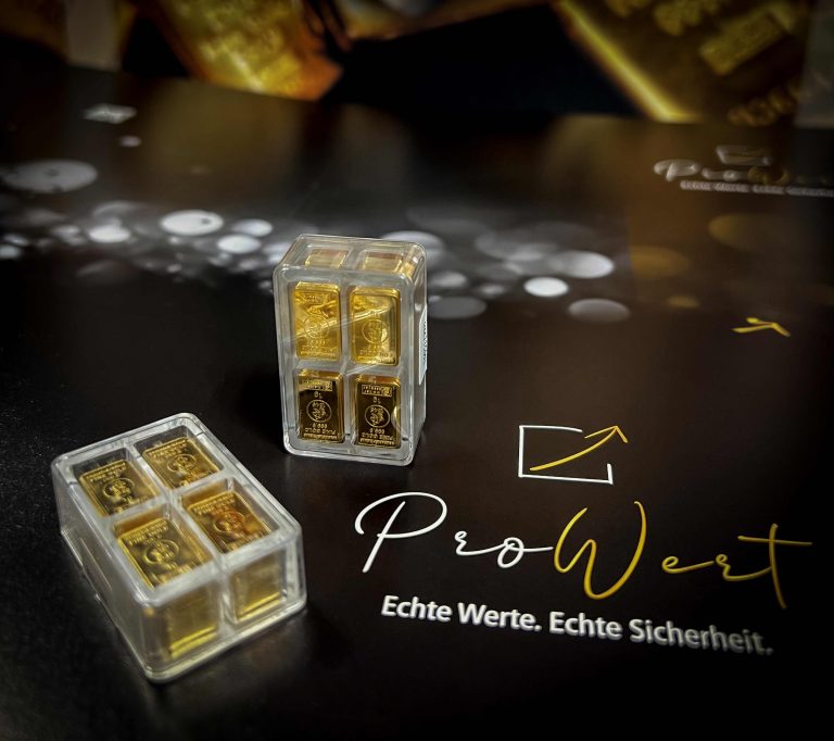 Sicher verpackte Edelmetalle